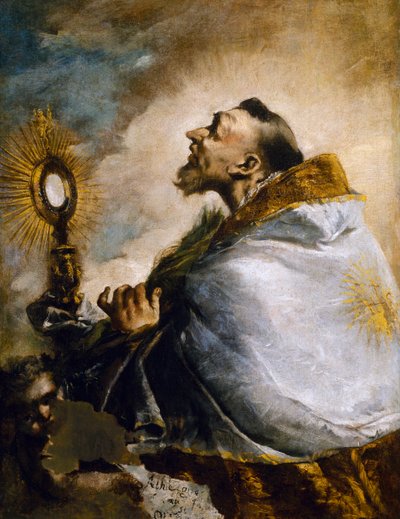 Santo in adorazione dell