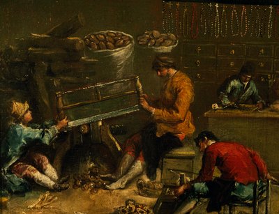 Insegna della Corporazione dei Coroneri da Francesco Guardi