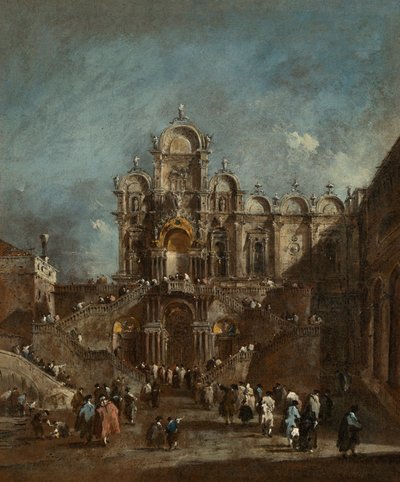 Tribuna temporanea nel Campo San Zanipolo, Venezia, 1782 o dopo da Francesco Guardi