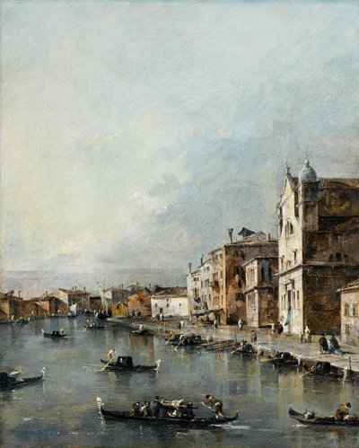 La chiesa di Santa Lucia sul Canal Grande, Venezia da Francesco Guardi