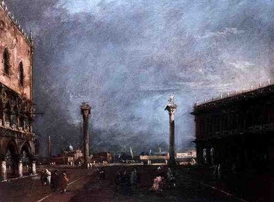 La Piazzetta di San Marco a Venezia da Francesco Guardi