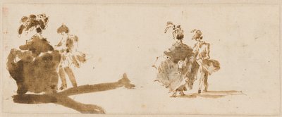 Due Coppie Eleganti [verso] da Francesco Guardi
