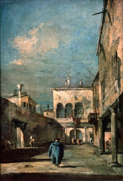 Cortile veneziano, 1770s da Francesco Guardi