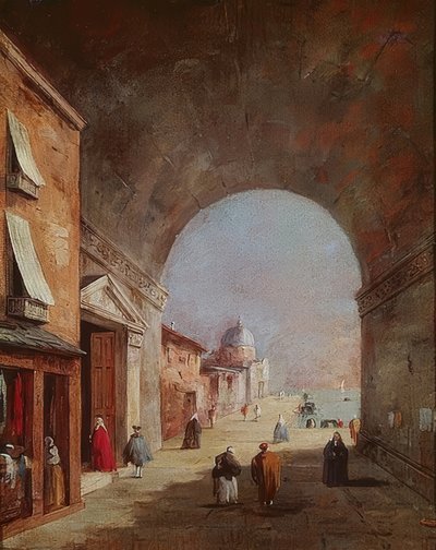 Scena veneziana da Francesco Guardi