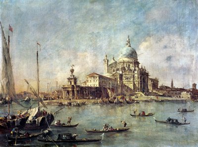 Venezia, La Punta della Dogana con Santa Maria della Salute, c.1770 da Francesco Guardi