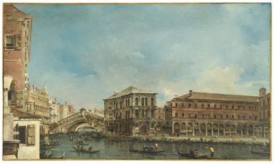 Venezia: il Ponte di Rialto con il Palazzo dei Camerlenghi da Francesco Guardi