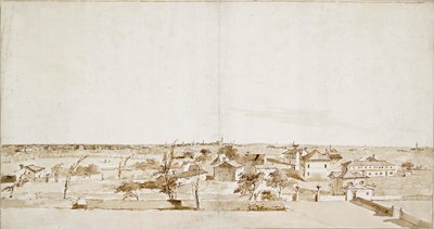 Vista sul giardino della Villa Loredan, metà XVIII secolo da Francesco Guardi