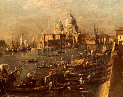Veduta del Molo verso Santa Maria della Salute da Francesco Guardi