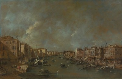 Veduta del Canal Grande dal Ponte di Rialto da Francesco Guardi