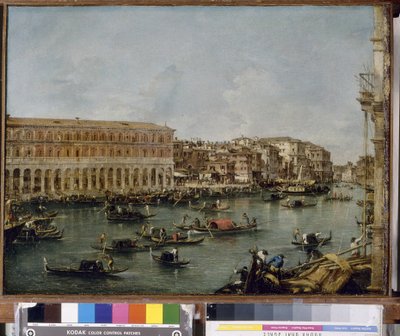 Veduta del Canal Grande con le Fabbriche Nuove di Rialto, 1756-60 da Francesco Guardi