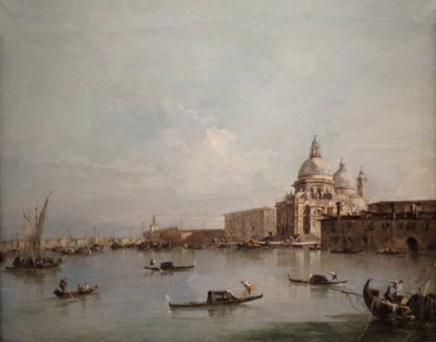 Vista di Santa Maria della Salute con la Dogana di Mare da Francesco Guardi