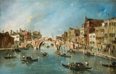 Vista sul Canale Cannaregio, Venezia da Francesco Guardi