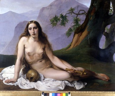 Francesco Hayez (1791 - 1882). Maddalena penitente (Vanità). 1833. Milano, Galleria d