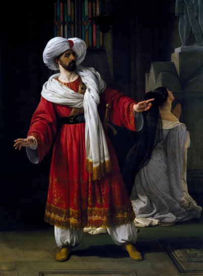 Giovanni David nel ruolo di Alessandro nel melodramma Arabi in Gallia di Giovanni Papini da Francesco Hayez