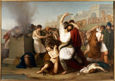 Milano, Pittura del sacerdote troiano Laocoonte da Francesco Hayez