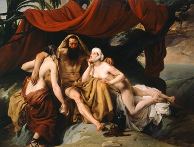 Lot e le sue figlie, di Francesco Hayez da Francesco Hayez