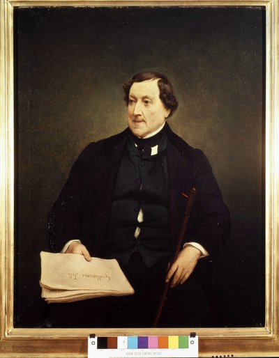 Ritratto di Gioacchino Rossini (1792-1868) - di Hayez, Museo di Brera, Milano da Francesco Hayez