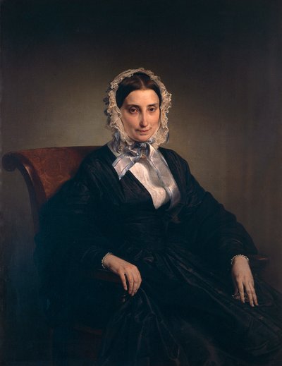 Ritratto di Teresa Borri (seconda moglie di Alessandro Manzoni) da Francesco Hayez