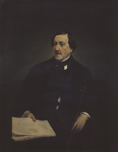 Ritratto del compositore Gioachino Antonio Rossini 1792-1868 da Francesco Hayez