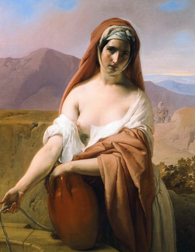 Rebecca al Pozzo, 1848 da Francesco Hayez