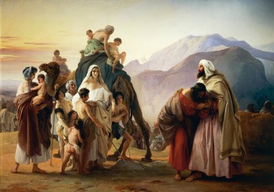 Riconciliazione di Esaù con Giacobbe da Francesco Hayez