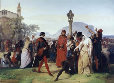 Vespri siciliani: Martedì di Pasqua - I francesi massacrati dai siciliani, 31 marzo da Francesco Hayez