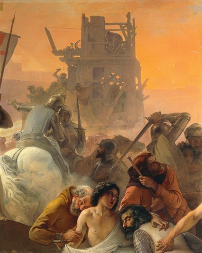 La sete sofferta dai primi crociati a Gerusalemme, di Francesco Hayez (dettaglio) da Francesco Hayez