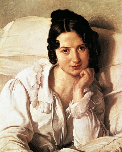 La donna malata, ritratto di Carolina Zucchi di Francesco Hayez (1791-1882) da Francesco Hayez