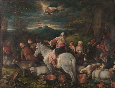Abramo lascia Haran da Francesco II Bassano (attributed to)