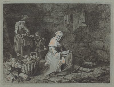 Interno di una casa da Francesco Londonio
