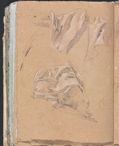 Verona Sketchbook: Studi di drappeggio (pagina 90) da Francesco Lorenzi