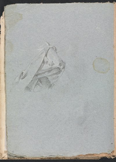 Taccuino di Verona: Studio di drappeggio pagina 10, 1760 da Francesco Lorenzi