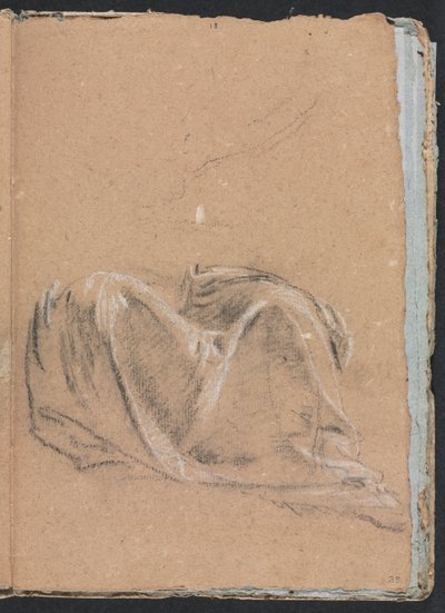 Taccuino di Verona: studio di drappeggio pagina 35, 1760 da Francesco Lorenzi