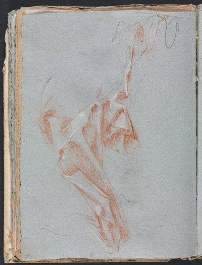 Verona Sketchbook: studio di drappeggio pagina 38, 1760 da Francesco Lorenzi