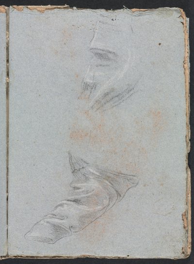 Taccuino di Verona: Studio di Drappeggio pagina 39, 1760 da Francesco Lorenzi