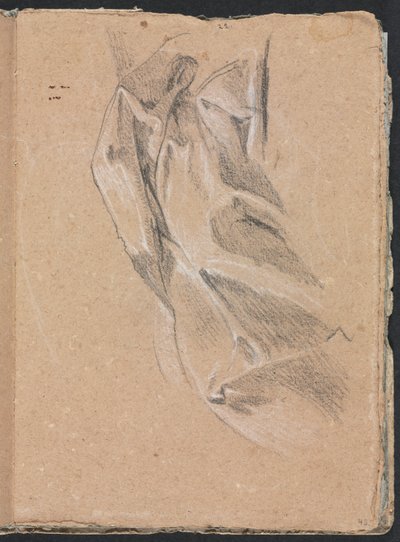 Taccuino di Verona: Studio di Drappeggio pagina 43, 1760 da Francesco Lorenzi