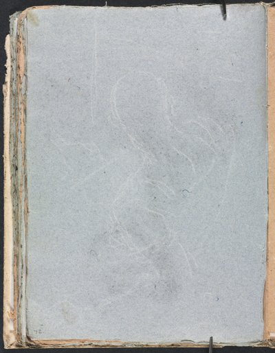 Taccuino di Verona: Studio di figura pagina 72, 1760 da Francesco Lorenzi