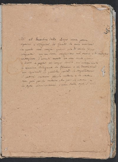 Taccuino di Verona: Iscrizione (pagina 1) da Francesco Lorenzi
