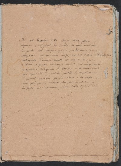 Taccuino di Verona: Pagina di iscrizione 1, 1760 da Francesco Lorenzi