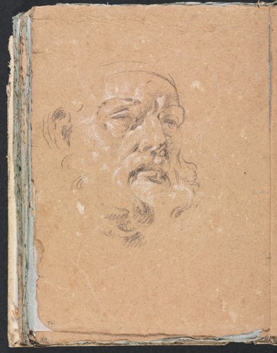 Verona Sketchbook: Testa maschile (pagina 76) da Francesco Lorenzi