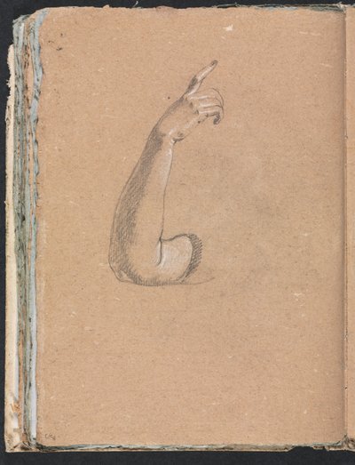 Verona Sketchbook: Braccio e mano destra (pagina 66) da Francesco Lorenzi