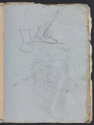 Taccuino di Verona: Studio dei piedi (pagina 53) da Francesco Lorenzi