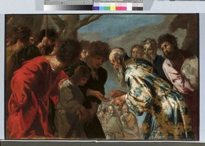 Giuseppe venduto dai suoi fratelli, c.1657-58 da Francesco Maffei