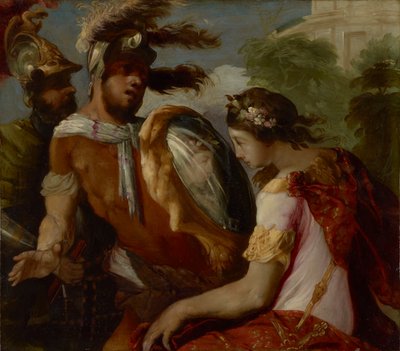 Rinaldo e lo scudo-specchio, c.1650-55 da Francesco Maffei