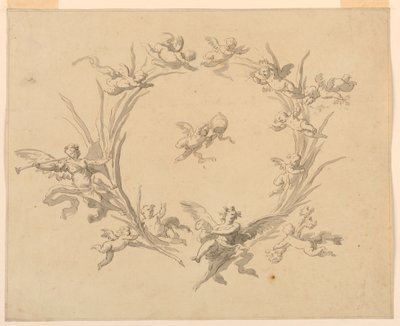Studio per decorazione a fresco, Palazzo del Quirinale, Roma da Francesco Manno
