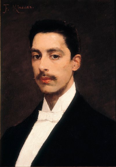 Ritratto di Enrique Granados (1867-1916), pianista e compositore spagnolo, fine XIX secolo da Francesco Miralles Galaup