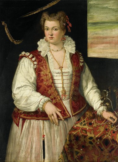 Ritratto di una Donna con uno Scoiattolo da Francesco Montemezzano (attributed to)