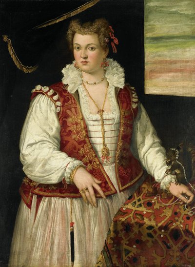 Ritratto di una donna con uno scoiattolo da Francesco Montemezzano