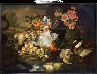 Natura morta con fiori e anatra da Francesco Morosini