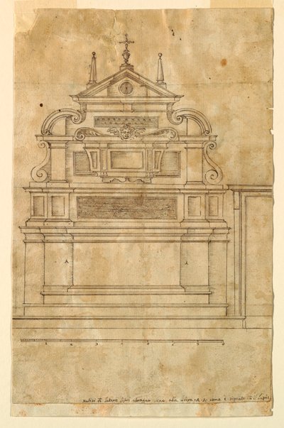 Progetto per un altare da Francesco Mosca